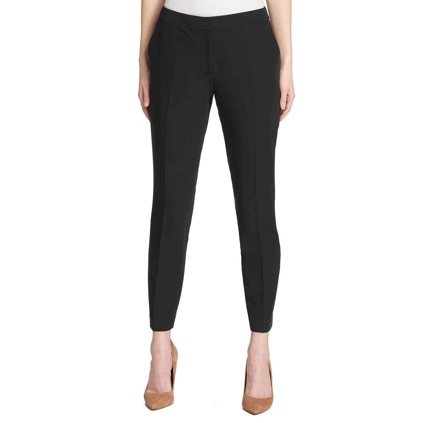 Tommy Hilfiger Dress Pants Straight-Legged Trousers for Women with Elastic Waist