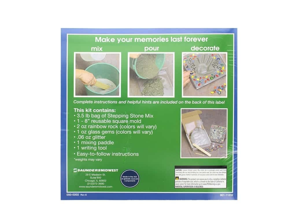 Midwest Products Co. StoneCraft 8 Inch Mosaic Stepping Stone Kit