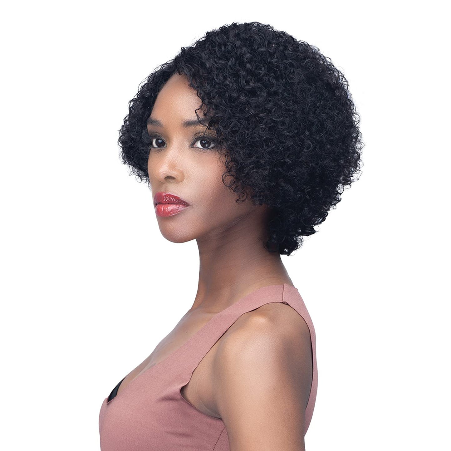 Bobbi Boss Unprocessed Human Hair Wig MediFresh Wet N Wavy MH1305 Janea (NATURAL BR)