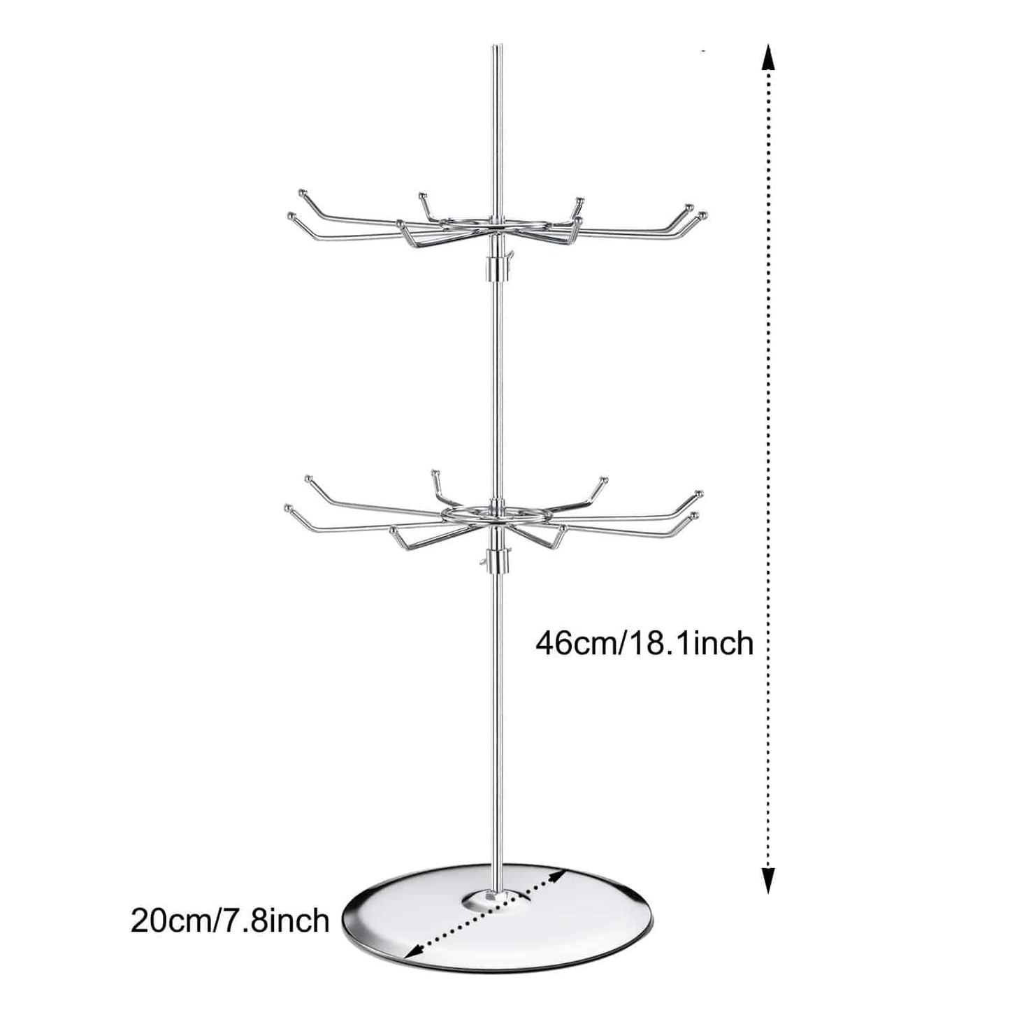 Polmart Medium Duty Two Tier Counter Top Spinner Display Stand (1 - Pack)