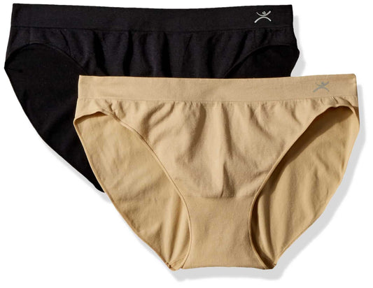 Terramar Women's Seamless Bikini 2-Pack