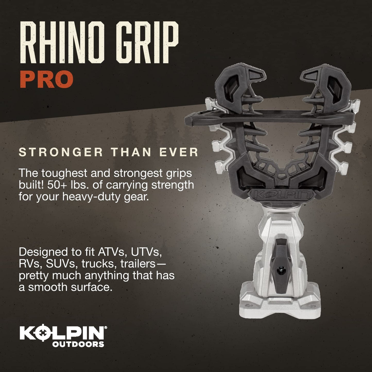 Kolpin Rhino Grip Pro - Universal Mount - 21560,Black (OPEN BOX ITEM)