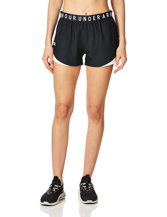 Under Armour Womens Play Up Shorts 3.0  Black & White Size 2X