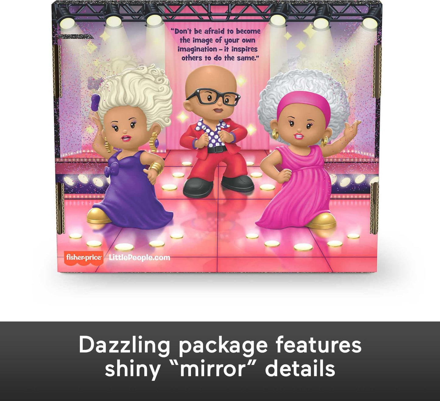 Little People Collector Rupaul Special Edition Figure Set in Display Gift Package for Adults & Fans, 3 Figurines