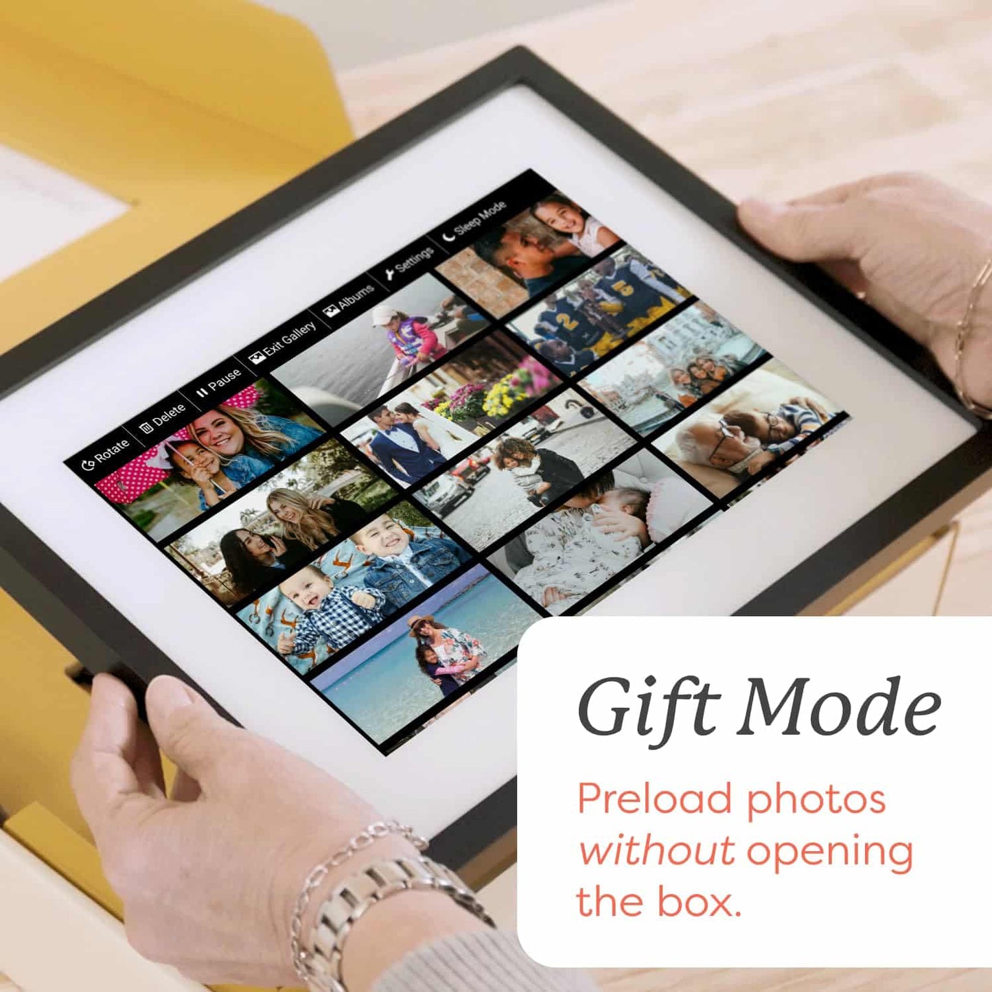 Skylight Digital Picture Frame WiFi Enabled with Load from Phone Capability Touch Screen Digital Photo Frame Display 10 Inch Black