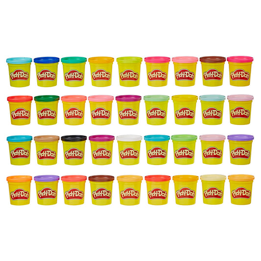 Play-Doh Modeling Compound 36-Pack Case of Colors, Non-Toxic, 3 Oz Cans of Assort. Colors, Non Candy Halloween Handout Toys & Party Favors, Preschool Toys, Ages 2+ (Amazon Exclusive)