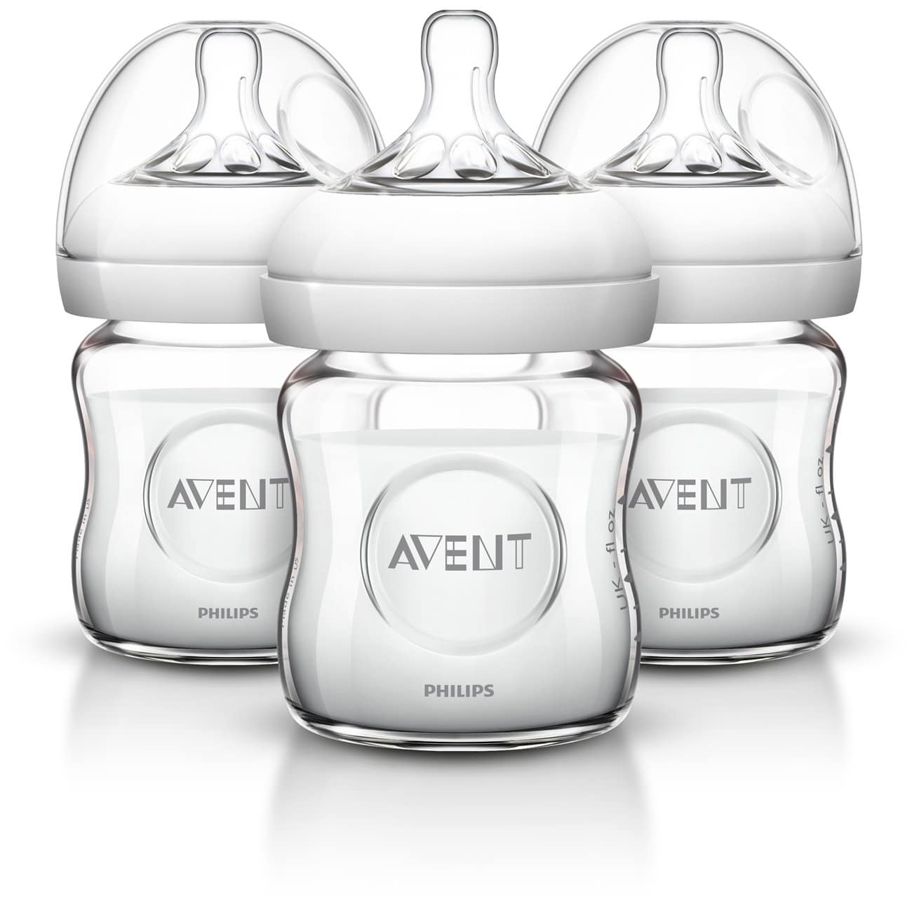 Philips AVENT Natural Glass Bottle, 8 Ounce Pack of 3