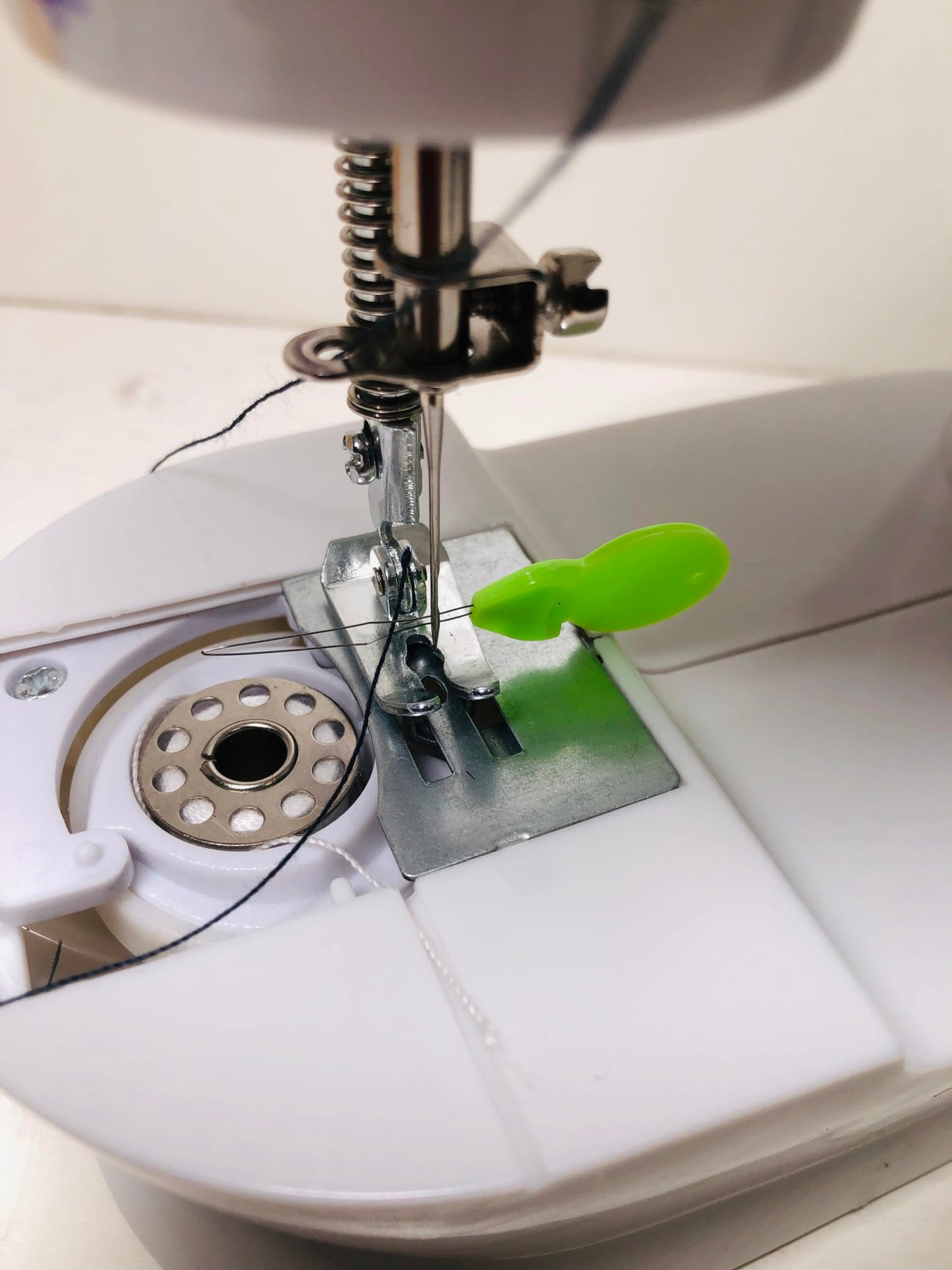 Mini Portable Sewing Machine with Kit, Extension Table, Foot Pedal, 2-Speed & Dual Switches – Perfect for Beginners & Kids