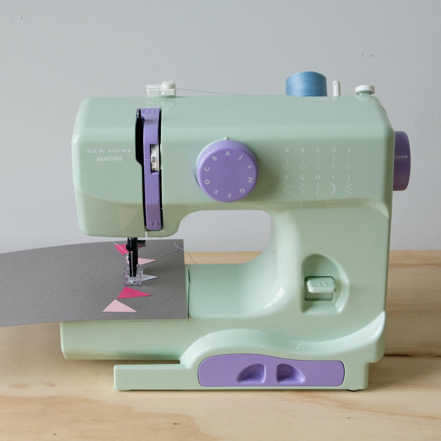 Janome Mystical Mint Basic, Easy-to-Use, 10-Stitch Portable, Compact Sewing Machine with Free Arm only 5 pounds