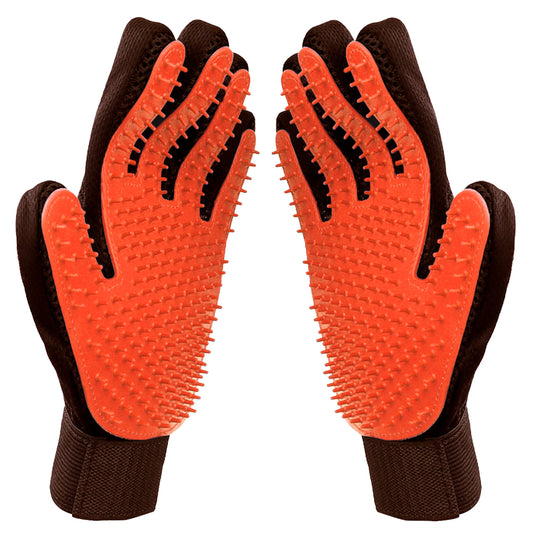Grooming Gloves, 2 ct - Soft-Tip Pet Grooming Gloves for Dogs, Cats & Horses - Cat Deshedding Glove Cat Gloves for Grooming Dog Deshedding Glove