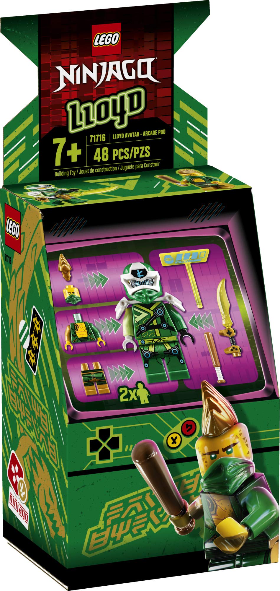 LEGO NINJAGO Lloyd Avatar Arcade Pod Mini Arcade Machine Building Kit (48 Pieces)