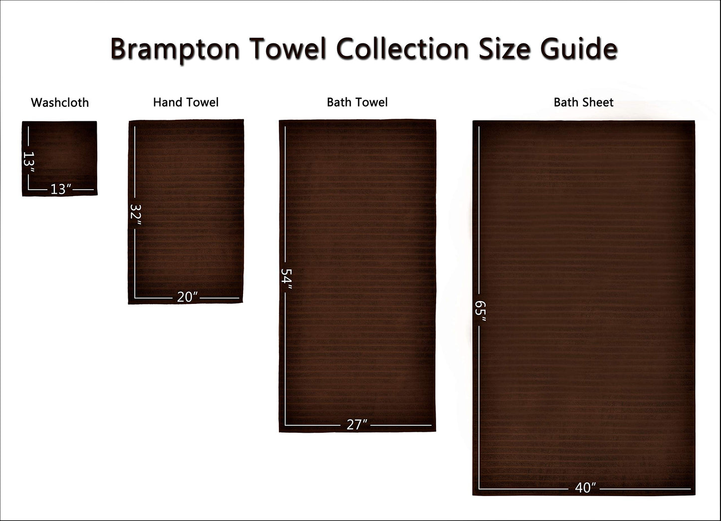 Classic Turkish Towels CTT Turkish Bath Towels Set of 2 (27"x54") (Chcocolate)