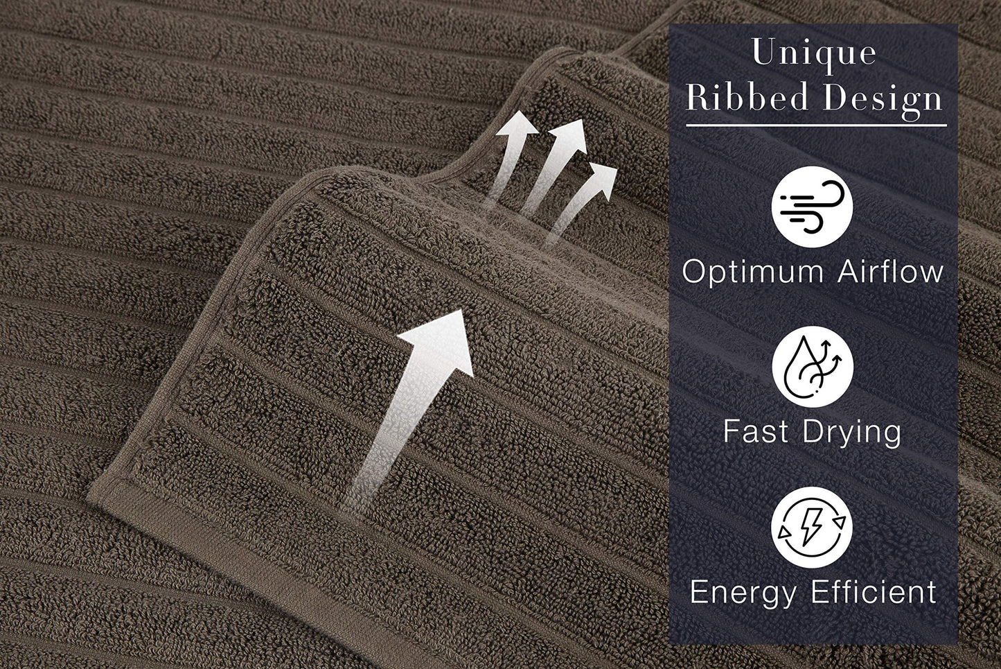 Classic Turkish Towels CTT Turkish Bath Towels Set of 2 (27"x54") (Chcocolate)
