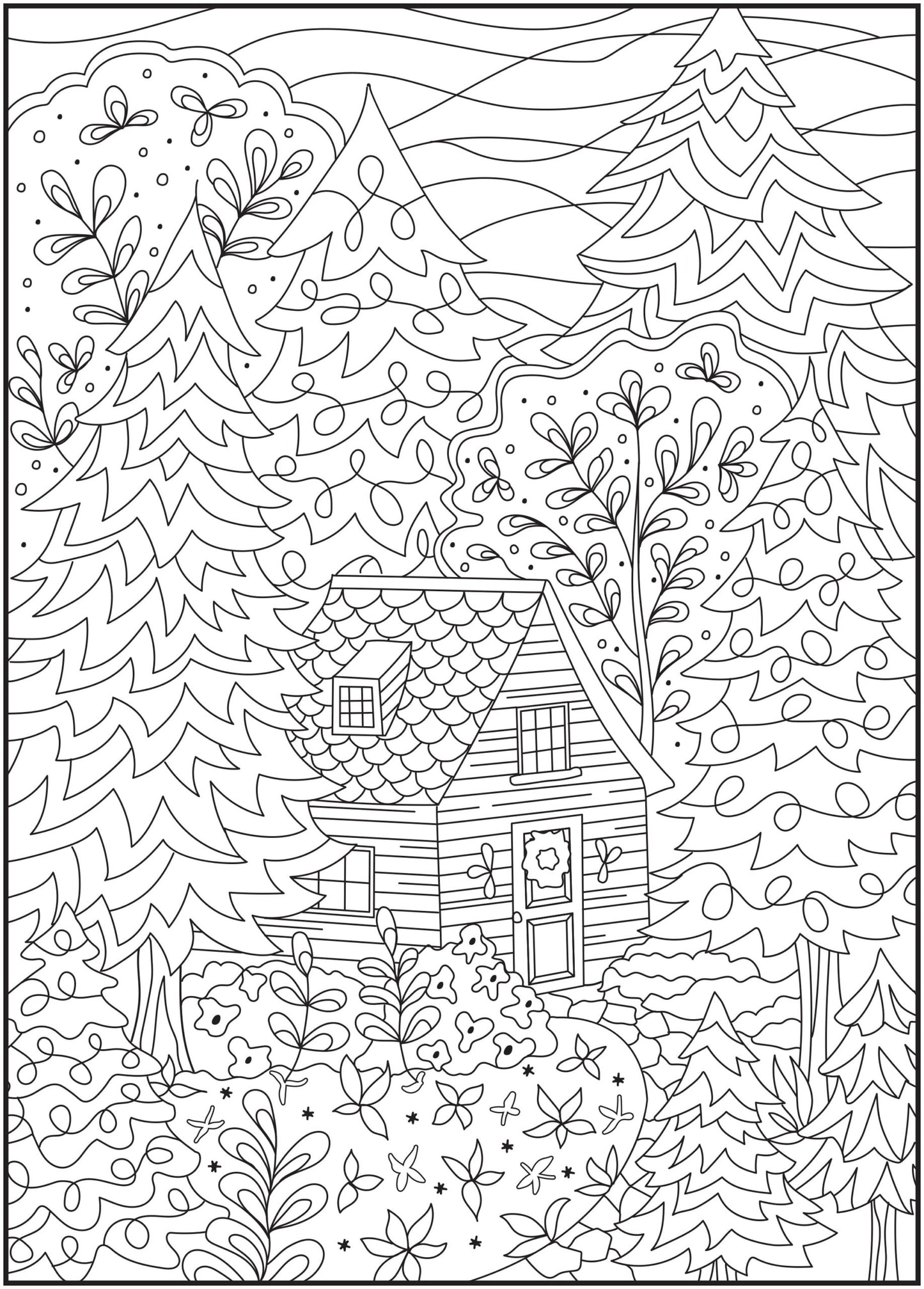 Timeless Creations Adult Coloring Book, Nature'S Escape, 64 Pages