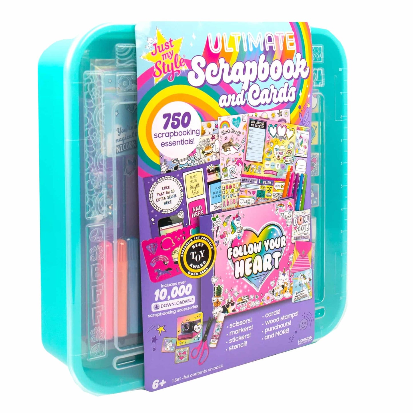 Multicolor Scrapbook and Cards Stationery Set, Paper Crafting, Kids, Ages 6+