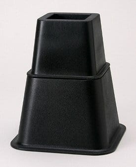 Creative Bath Products GBR03BLK BLK Adjustable Bed Riser System - Black - Case of 6