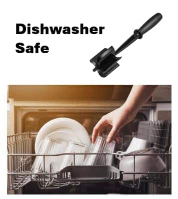 Multifunctional Meat Chopper for Ground Beef - Heat Resistant - Easy to Clean - Made of Non Stick Durable Nylon - 5 Beveled Blades - Dishwasher Safe - BPA Free