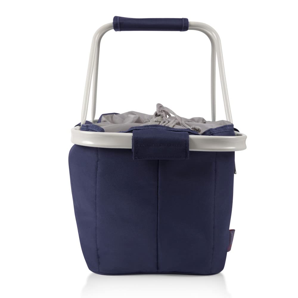 PICNIC TIME Navy New England Patriots Metro Basket Collapsible Tote