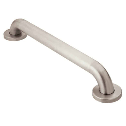 Moen Home Care Safety 18-Inch Stainless Steel Bathroom Grab Bar with Textured Grip, Peened