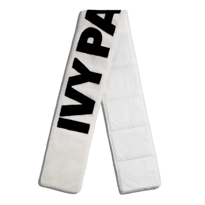 ADIDAS X Ivy Park Limited ICY PARK Faux Fur Scarf, White/Black