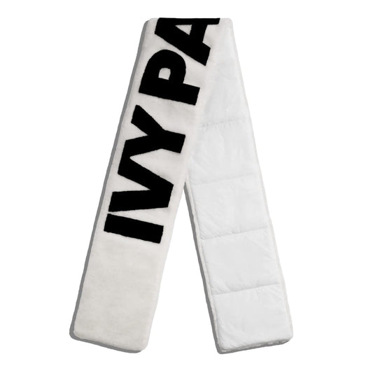 ADIDAS X Ivy Park Limited ICY PARK Faux Fur Scarf, White/Black