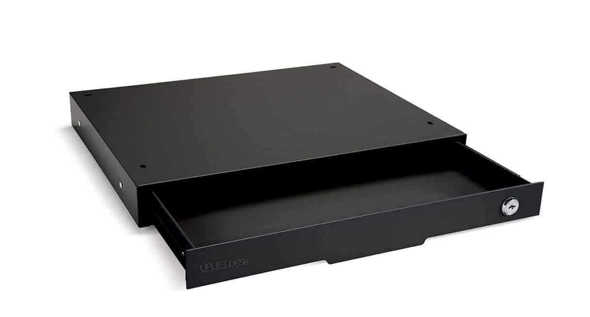 UPLIFT DESK Slim Under Desk Storage Drawer Black