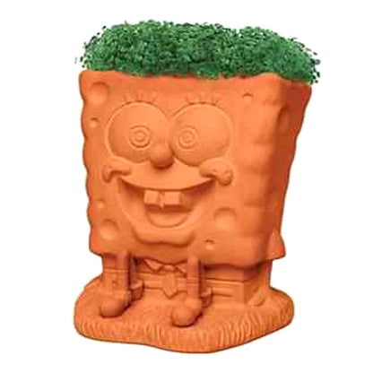 Chia Pet with Seed Pack, Decorative Pottery Planter, Easy to Do and Fun to Grow,