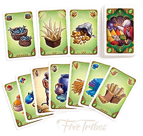 Five Tribes Board Game Conquer the Sultanate of Naqala! Worker Placement Strategy Game for Kids & Adults Ages 13+ 2-4 Players,