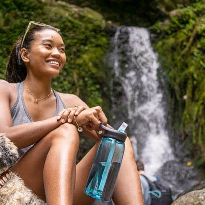 CamelBak eddy+ Water Bottle with Tritan Renew – Straw Top 25oz, Cardinal