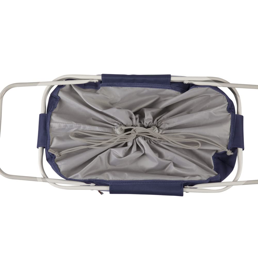 PICNIC TIME Navy New England Patriots Metro Basket Collapsible Tote