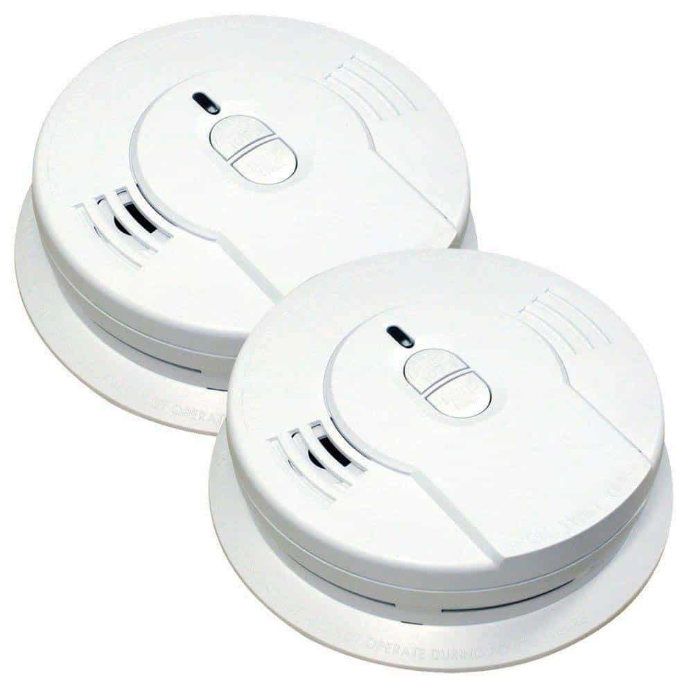 Kidde 10-Year Lithium Ion Battery Operated Smoke Alarm, 2-Pack