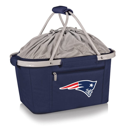 PICNIC TIME Navy New England Patriots Metro Basket Collapsible Tote