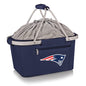 PICNIC TIME Navy New England Patriots Metro Basket Collapsible Tote