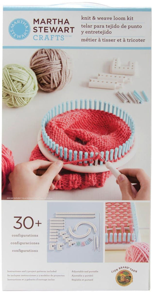 Lion Brand Yarn Martha Stewart Crafts Knit and Weave Loom Kit (5000-100)