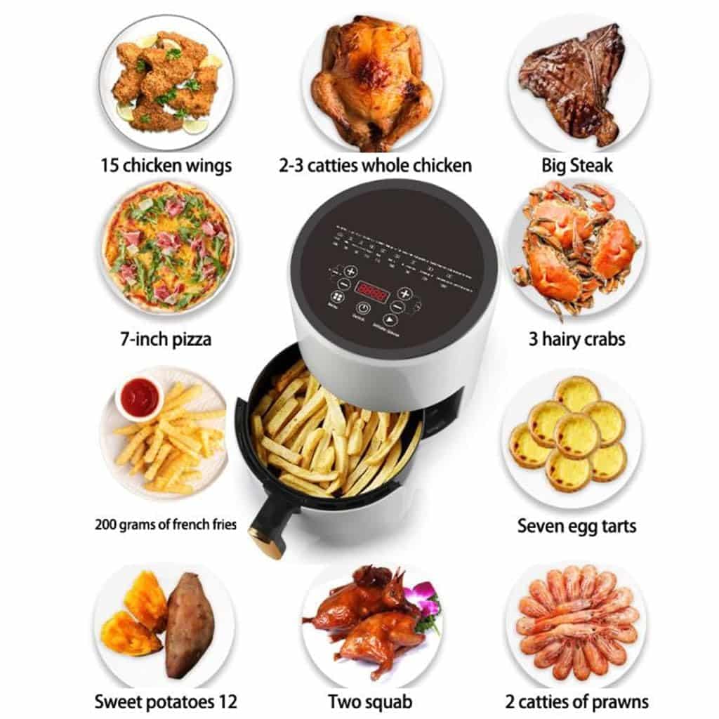 6L Compact Electric Air Fryer – Healthy Cooking with Temp Control & Nonstick Basket