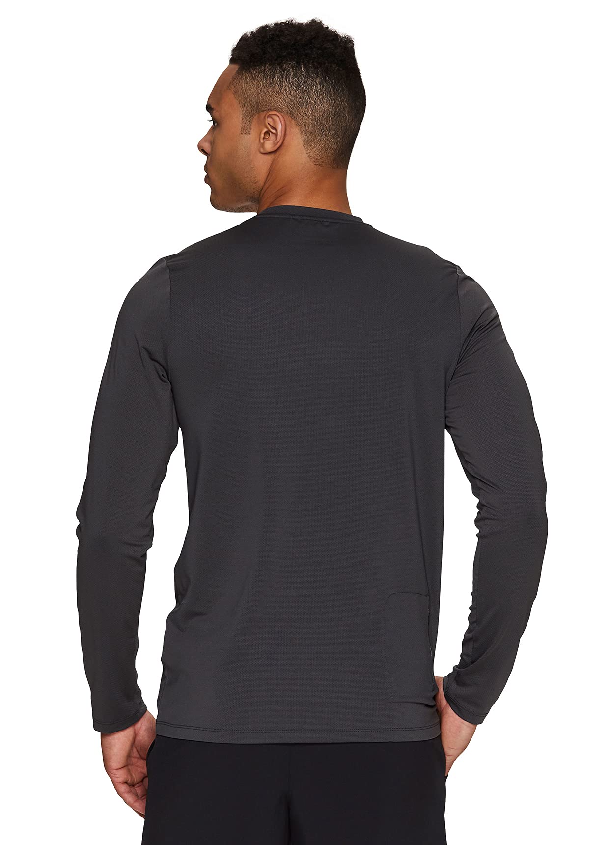 Avalanche Men's Long Sleeve Sun Shirt Fitted Crewneck UPF Protection T-Shirt Charcoal M
