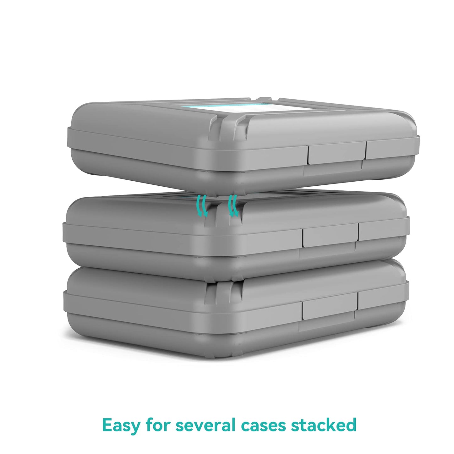5-Pack Yottamaster 3.5 Inch Portable HDD Case / External Hard Drive Case -Gray