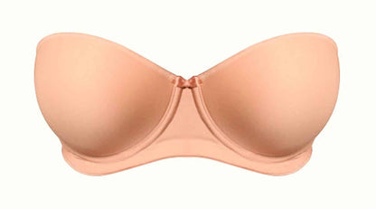 Elomi Womens Smoothing Underwire Foam Molded Strapless Bra, Nude, 42E US