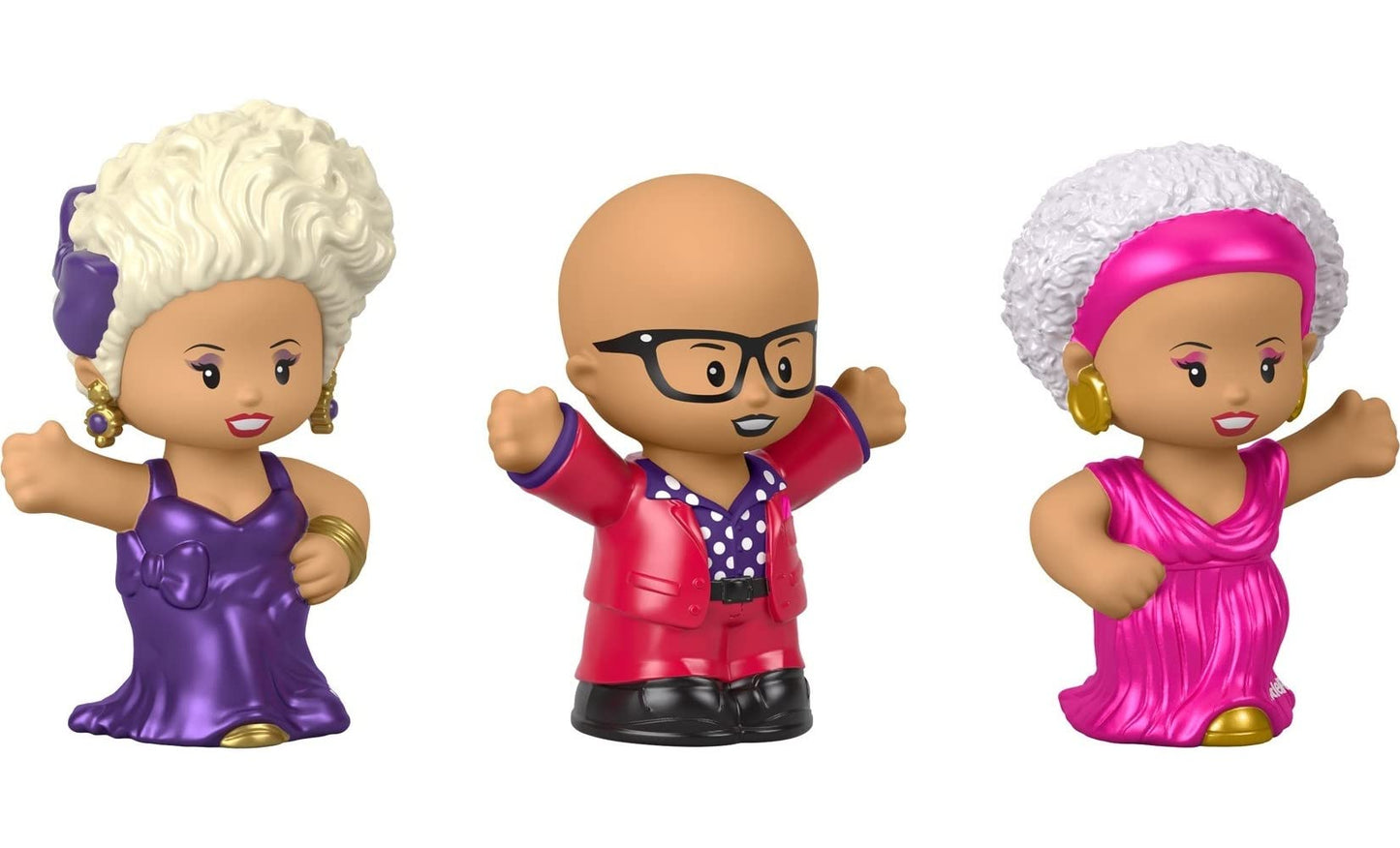 Little People Collector Rupaul Special Edition Figure Set in Display Gift Package for Adults & Fans, 3 Figurines