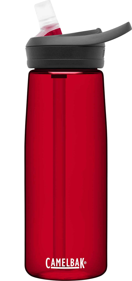 CamelBak eddy+ Water Bottle with Tritan Renew – Straw Top 25oz, Cardinal