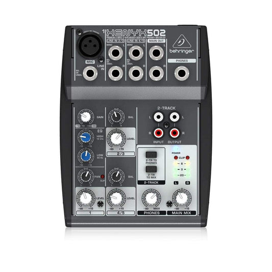 Behringer XENYX 502 Premium 5-Input 2-Bus Mixer with XENYX Mic Preamp and British EQ