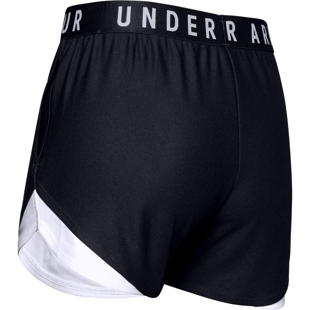 Under Armour Womens Play Up Shorts 3.0  Black & White Size 2X