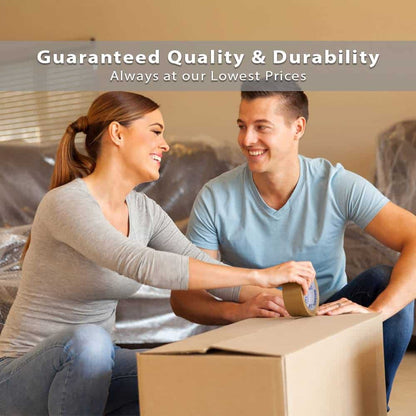 Lifetime Supplies 36 ROLLS Clear Premium Packing Tape, 65 YARDS, 2.2 mil, Heavy Duty Packaging Tape for Shipping, Moving, Sealing