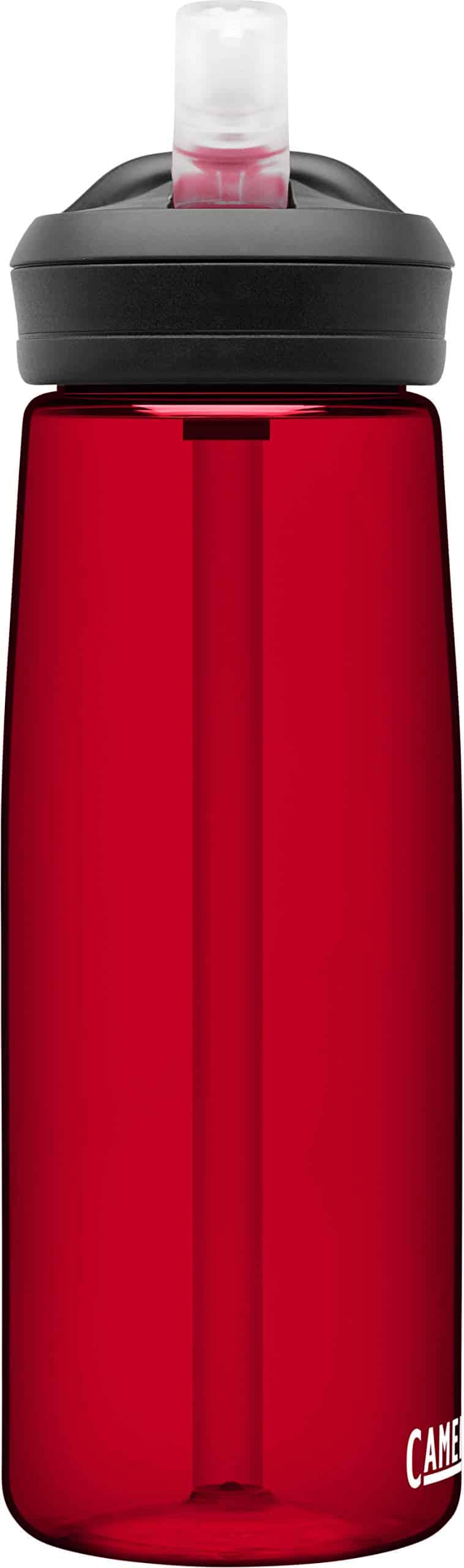 CamelBak eddy+ Water Bottle with Tritan Renew – Straw Top 25oz, Cardinal