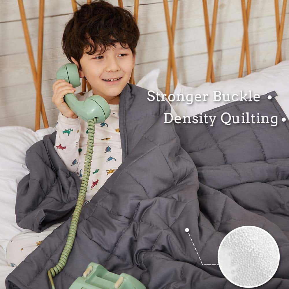 Weighted Blanket 41''x60'', 10lbs, Dark Grey