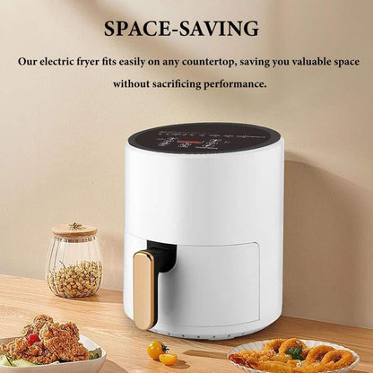 6L Compact Electric Air Fryer – Healthy Cooking with Temp Control & Nonstick Basket