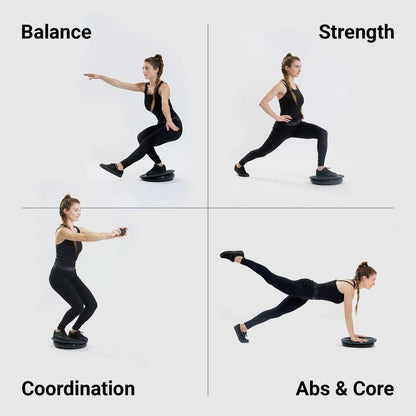 BoBo Core Trainer Balance Board, Whole Family Fitness Device with Game & Exercises App. Professional 15" Wood Board with Built-in Bluetooth Motion Sensor