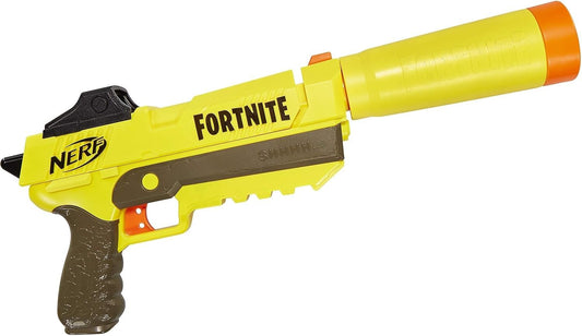 NERF Fortnite SP-L Elite Dart Blaster with Detachable Barrel and 6 Official Nerf Fortnite Elite Darts