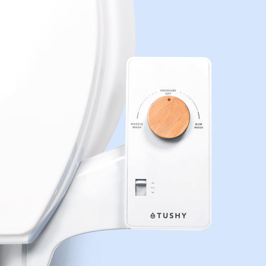 TUSHY Basic 2.0 Bidet Toilet Seat Attachment | Modern Sleek Design. Fresh Clean Water Sprayer