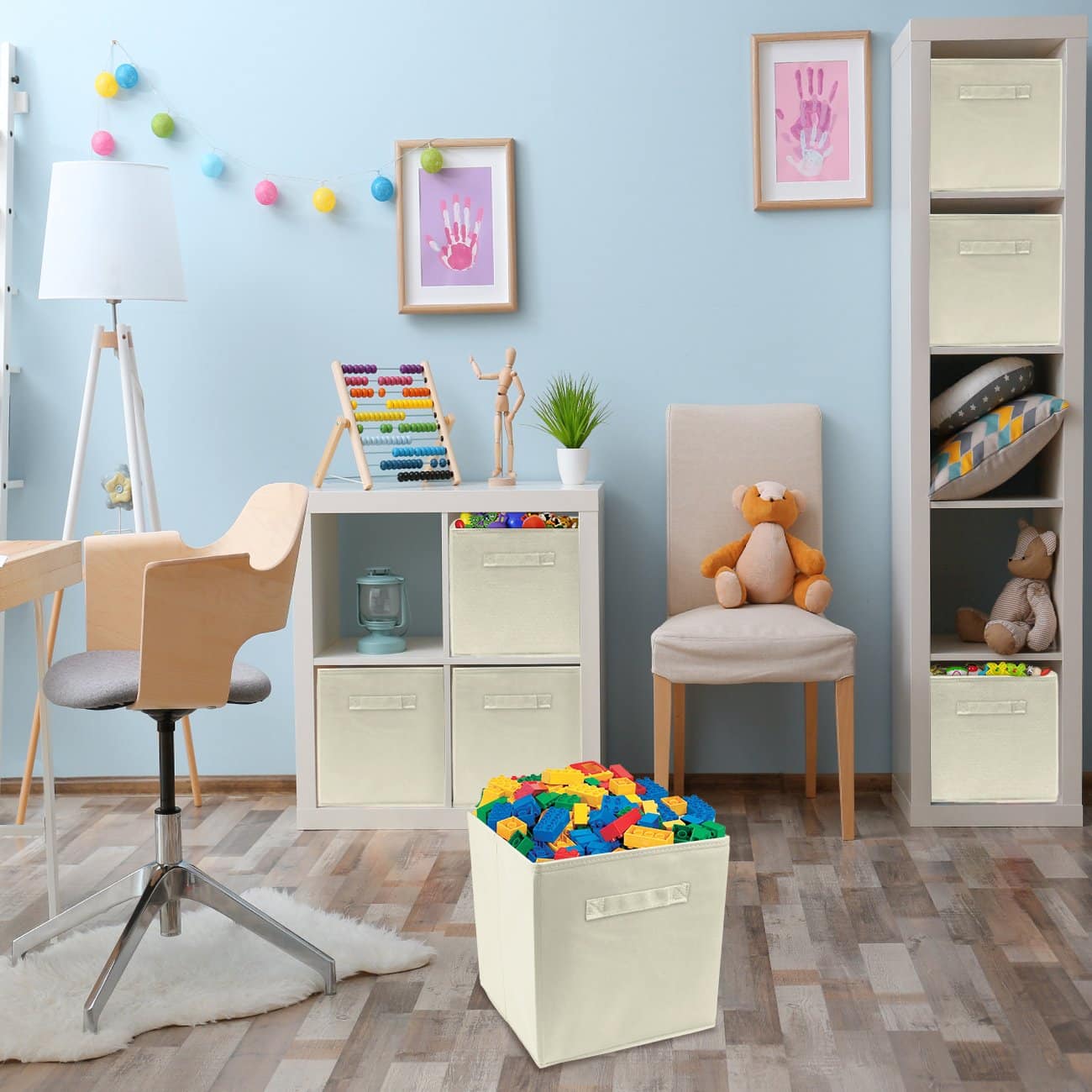 Foldable Storage Cube Basket Bin